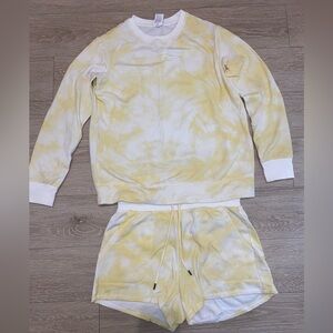 Stars Above Yellow Tie Dye Lounge Set